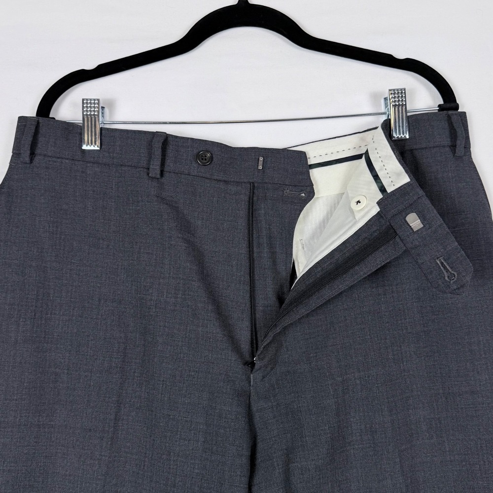 Lauren Ralph Lauren Mens Dress Pants Gray 38R 100% Wool Executive Wedding - Picture 2 of 8